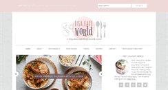 Desktop Screenshot of lisaeatsworld.com