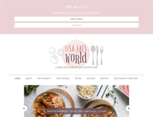 Tablet Screenshot of lisaeatsworld.com